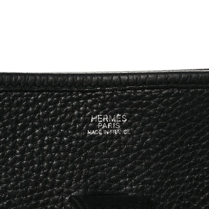 Hermes Taurillon Clemence Evelyne III PM Black 6 of 10