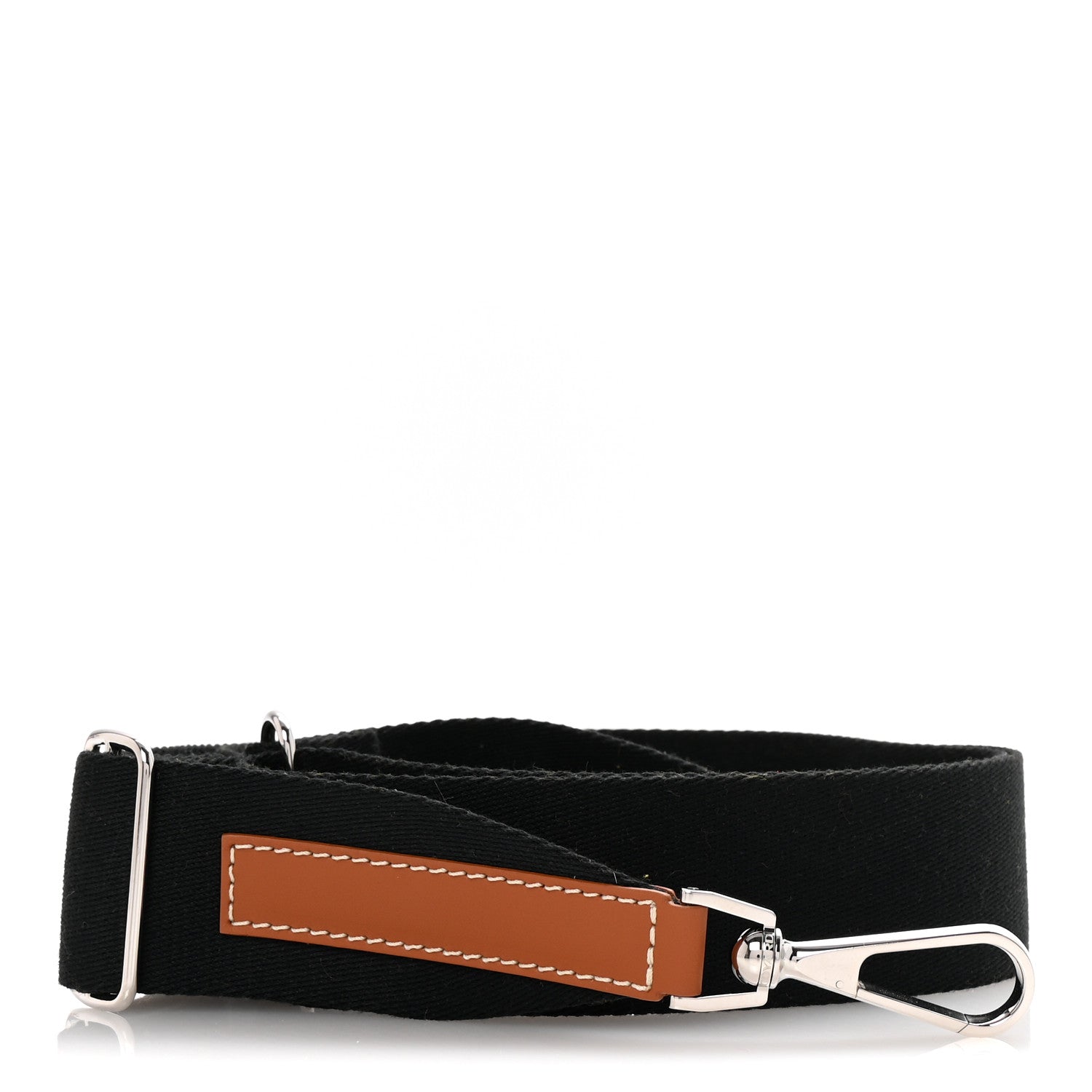 Goyard Canvas Calfskin Adjustable Shoulder Strap Black Gold 1 of 5