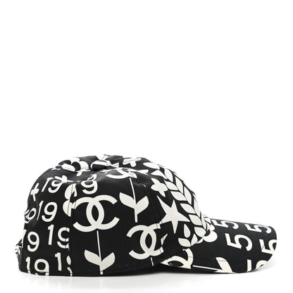 Chanel Cotton Cap Hat Black White 5 of 8