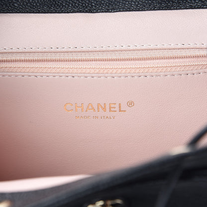 Chanel Caviar Stitched Backpack Black 6 of 9
