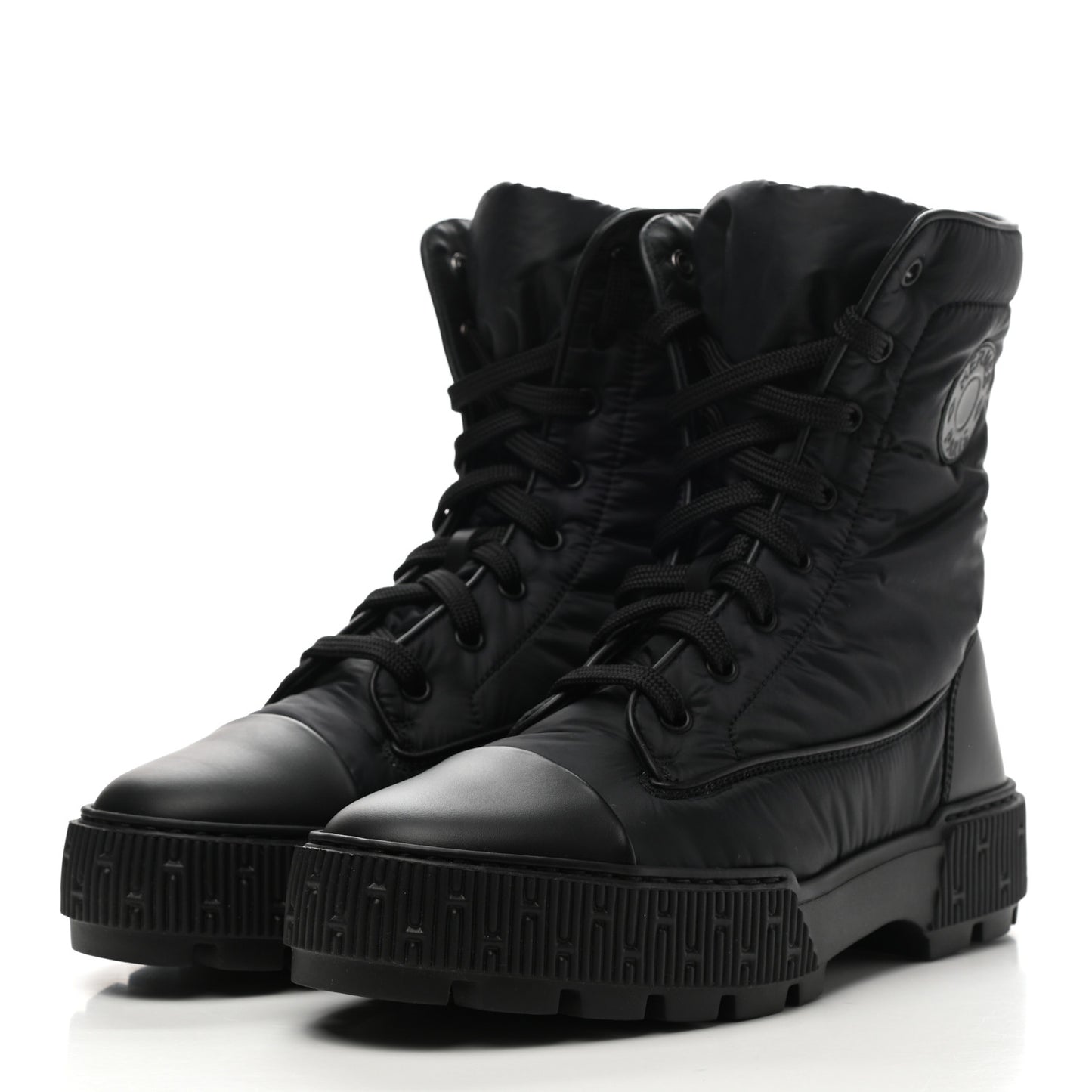 Calfskin Parachute Fresh Ankle Boots 39 Black