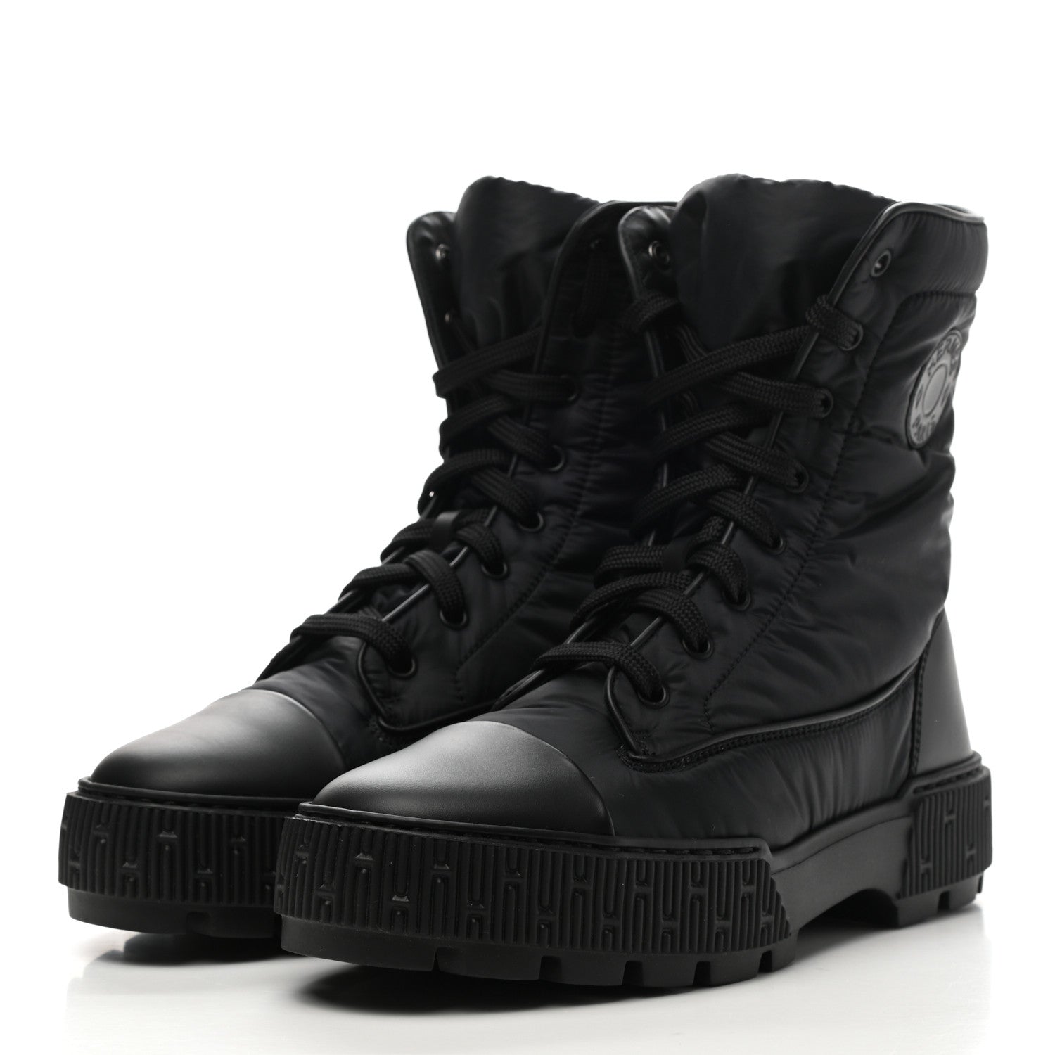 Hermes Calfskin Parachute Fresh Ankle Boots 39 Black 3 of 9