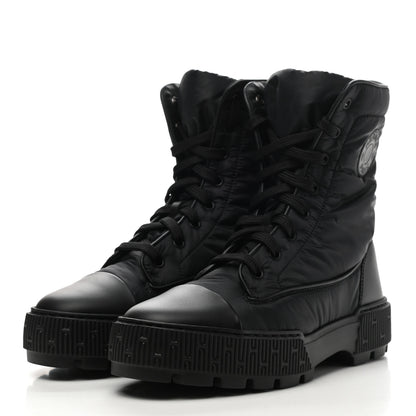 Hermes Calfskin Parachute Fresh Ankle Boots 39 Black 3 of 9