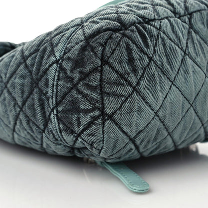 Chanel Washed Denim Quilted Denimpression Backpack Blue Black 4 of 8