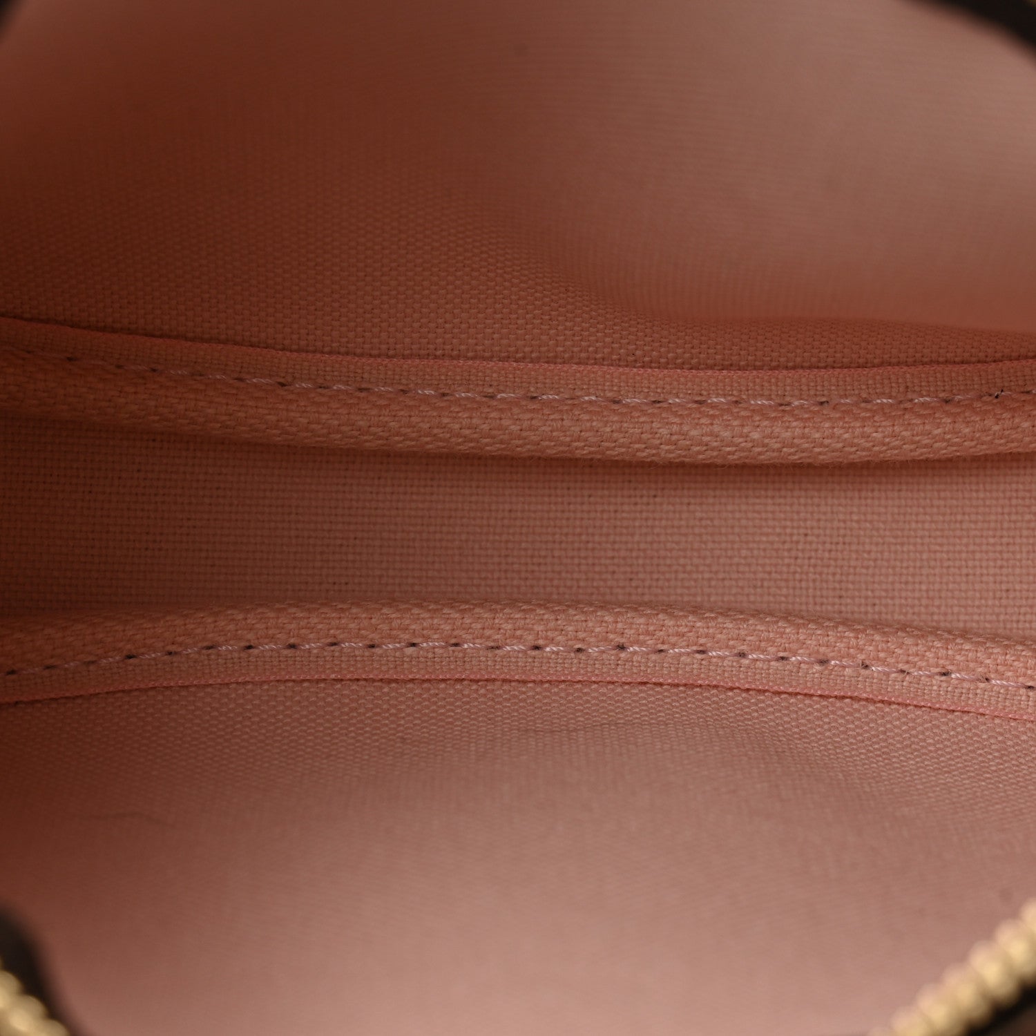 Louis Vuitton LOUIS VUITTON Damier Ebene 2020 Christmas Animation Big Wheel Mini Pochette Accessories Rose Ballerine 5 of 7