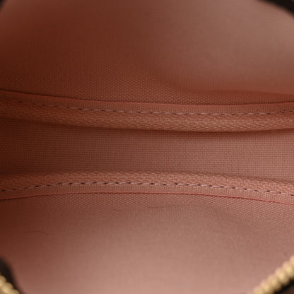 Louis Vuitton LOUIS VUITTON Damier Ebene 2020 Christmas Animation Big Wheel Mini Pochette Accessories Rose Ballerine 5 of 7