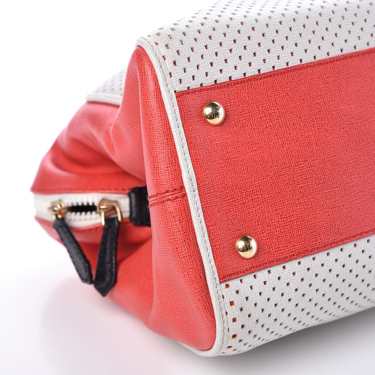 Vitello Perforated Chameleon Tote Multicolor