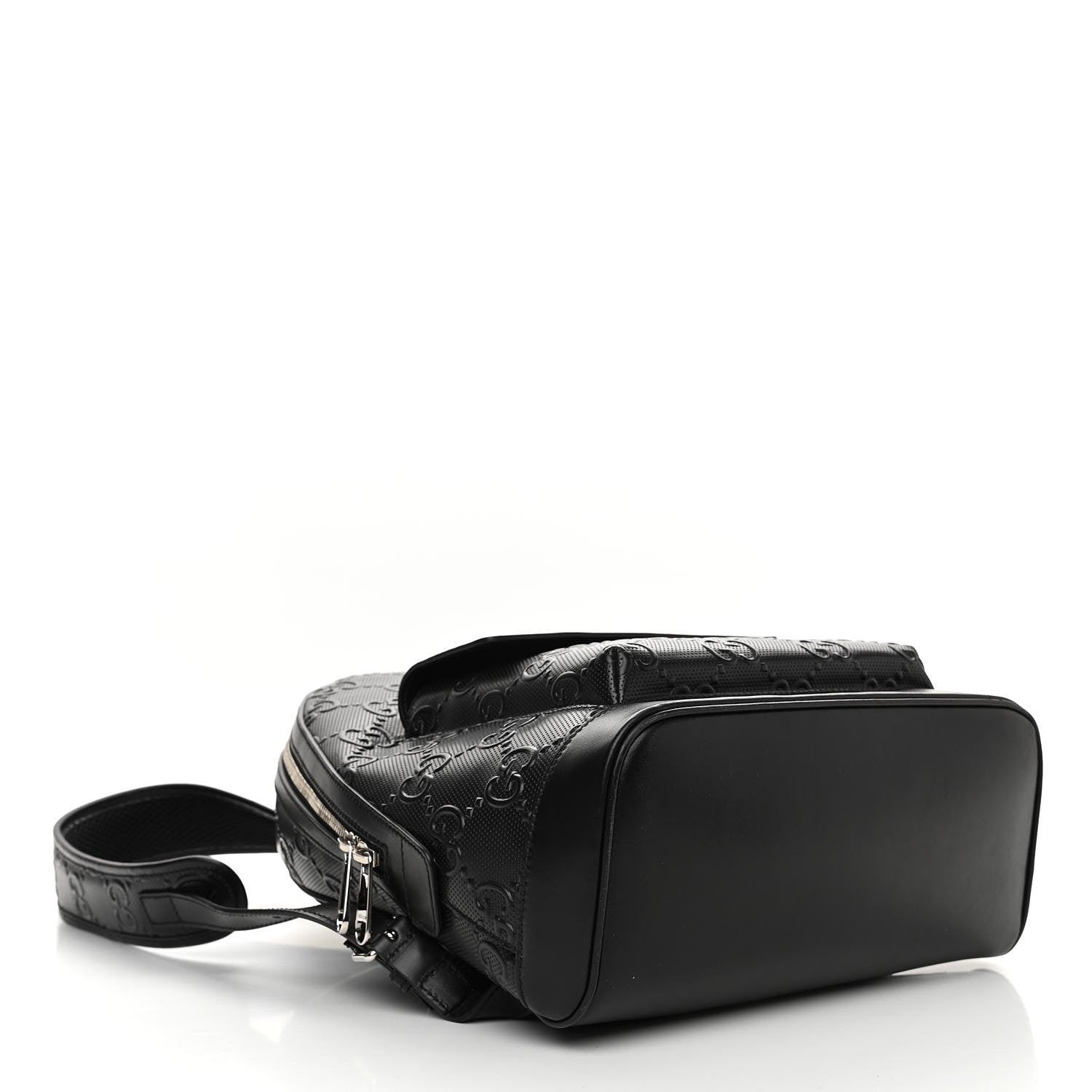 Gucci Calfskin GG Tennis Embossed Backpack Black 4 of 10