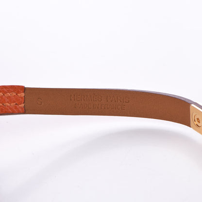 Hermes Epsom Micro Rivale Bracelet S Orange 4 of 7