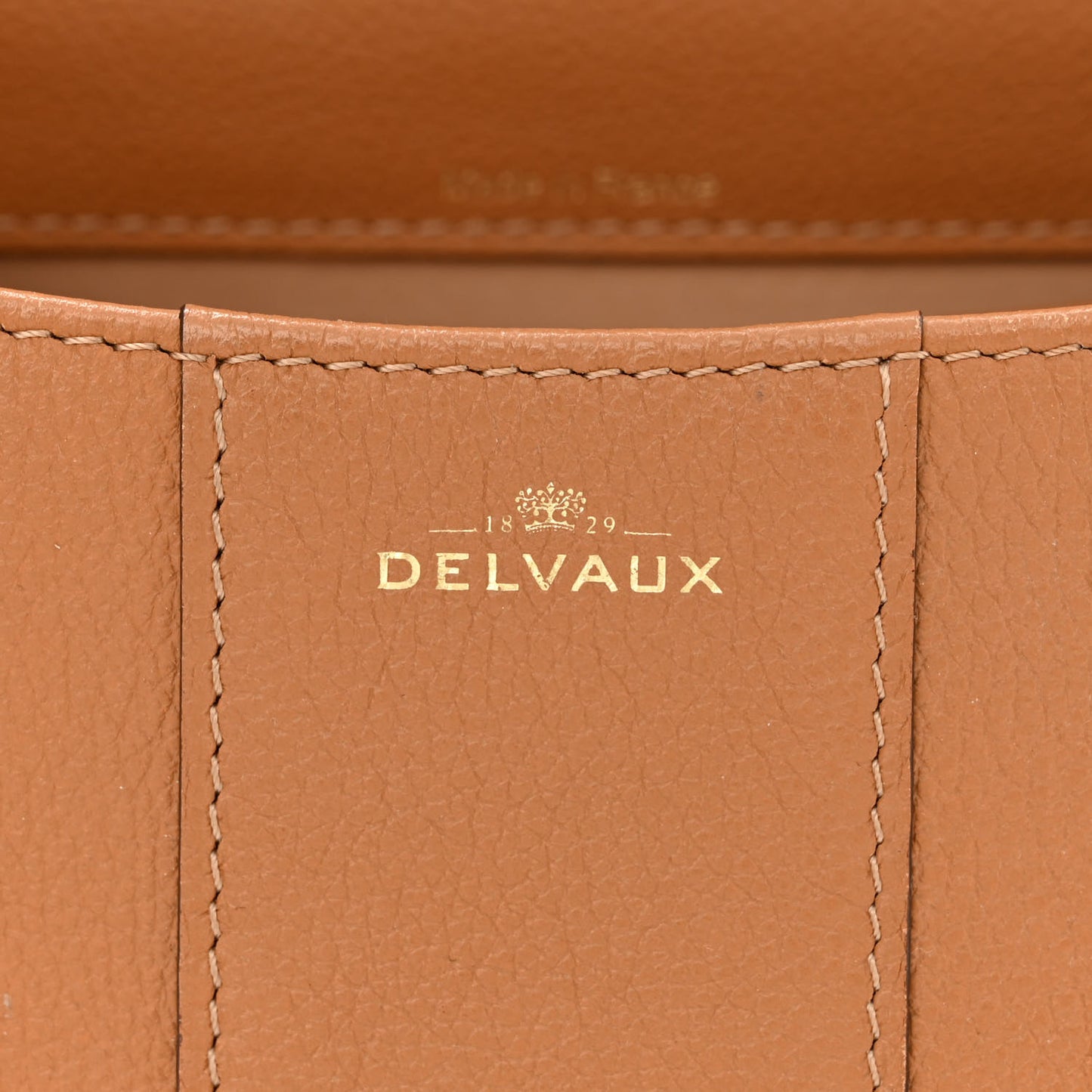Grained Calfskin Mini Brillant Satchel Natural