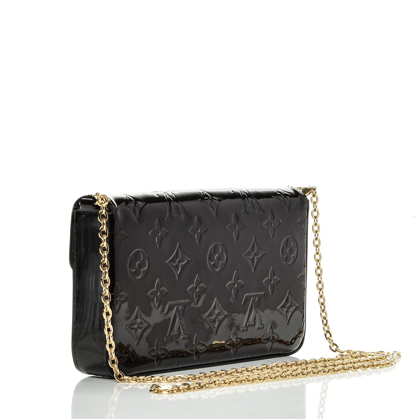 Vernis Pochette Felicie Chain Wallet Amarante