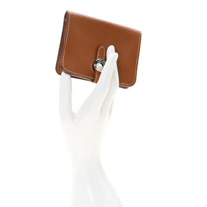 Hermes Togo Dogon Card Case Key Holder Gold 2 of 6