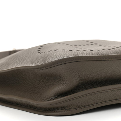 Hermes Taurillon Clemence Evelyne III GM Etain 9 of 10