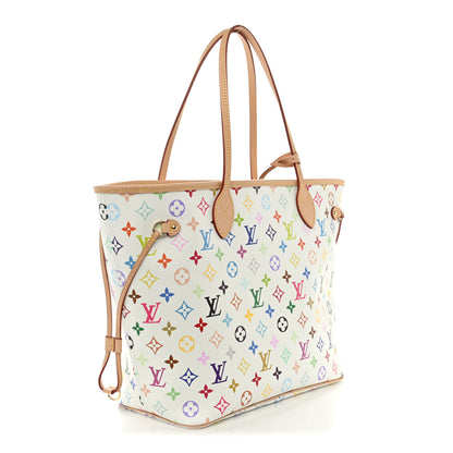 Louis Vuitton LV X TM Monogram Multicolor Neverfull MM White 4 of 10