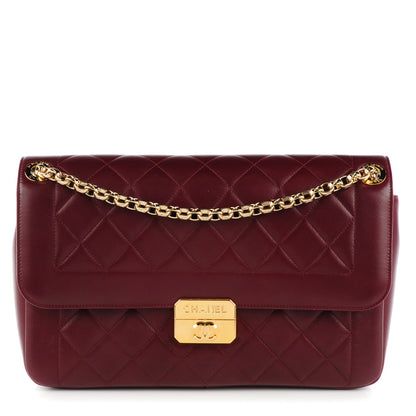 Chanel Lambskin Quilted Large Chic With Me Flap Rouge Fonce 1 of 7