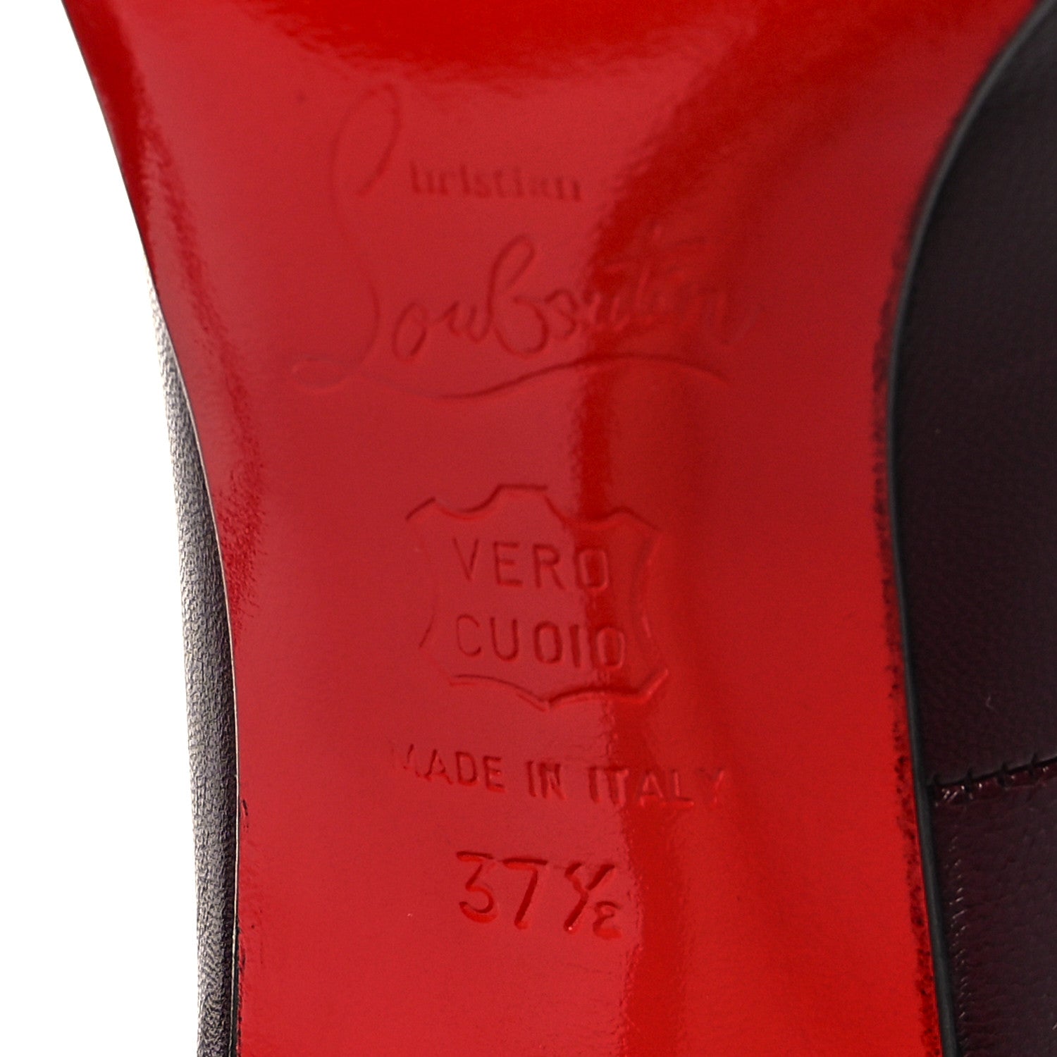 Christian Louboutin Shiny Nappa Simple 70 Pumps 37.5 Burgundy 6 of 8