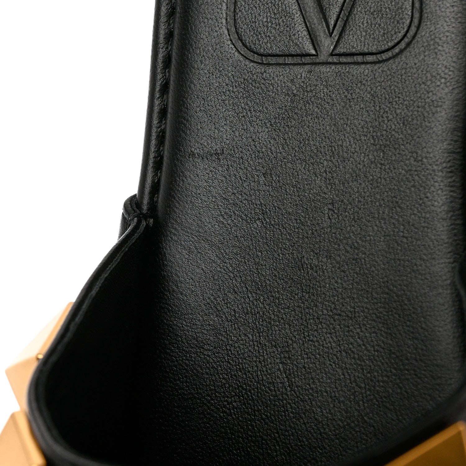 Valentino Garavani Nappa Roman Stud Flat Slippers 37.5 Black 9 of 10