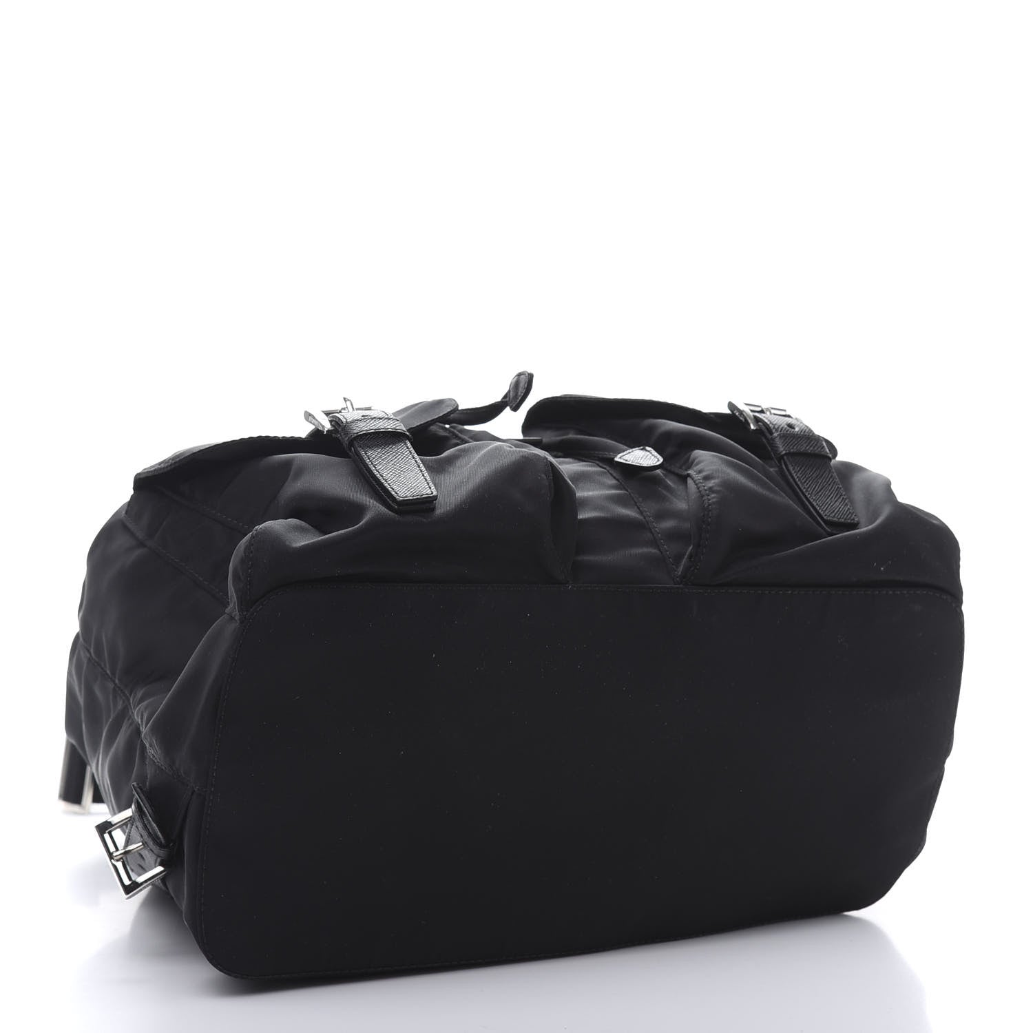 Prada Tessuto Nylon Saffiano Medium Backpack Black 3 of 9