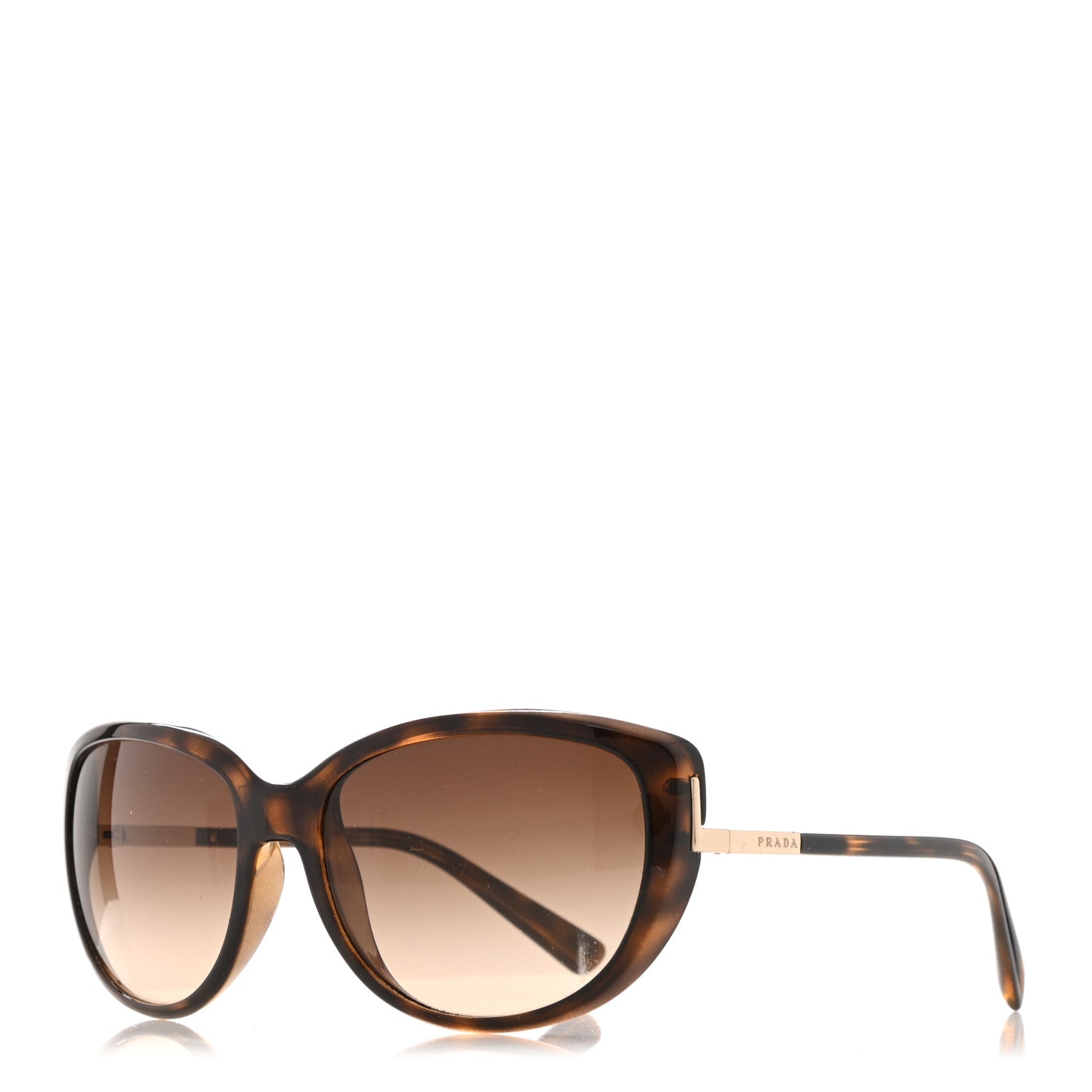 Prada Acetate Square Sunglasses SPR 07O Tortoise 1 of 9