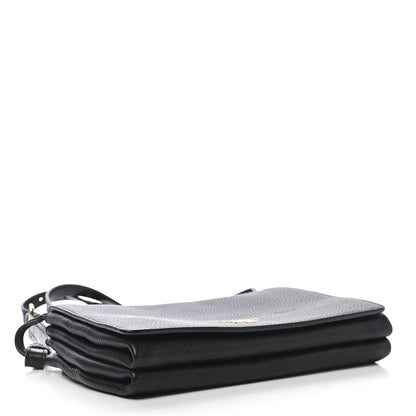 Prada Vitello Daino Crossbody Flap Black 4 of 10