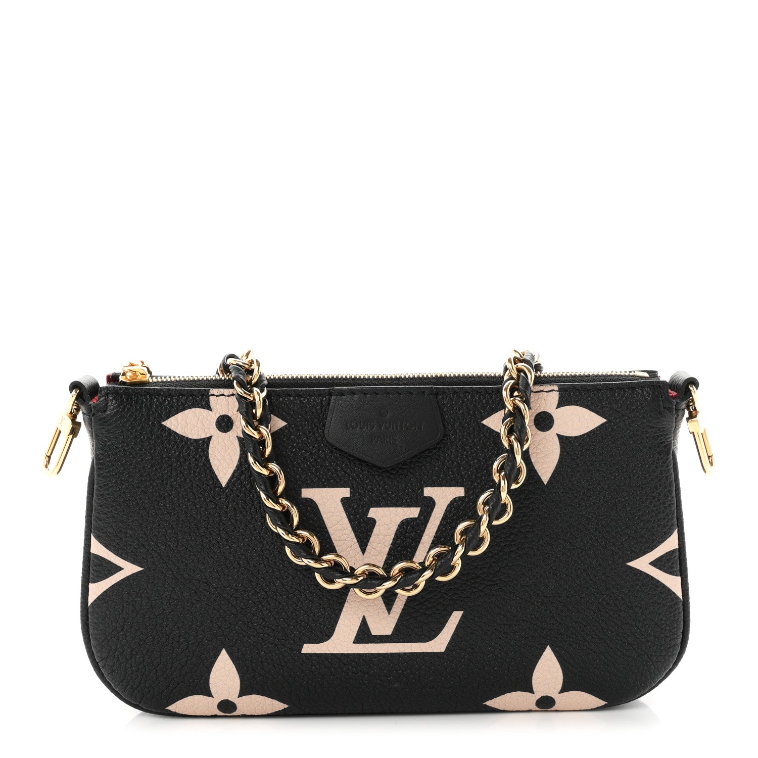 Louis Vuitton Empreinte Monogram Giant Multi Pochette Accessories Mini Pochette Black Beige 1 of 8