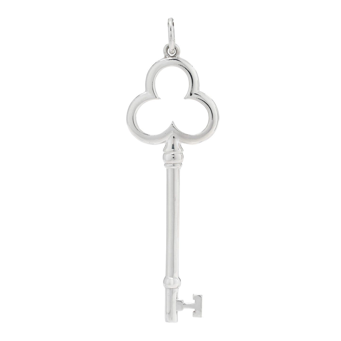 Sterling Silver Large Trefoil Key Pendant