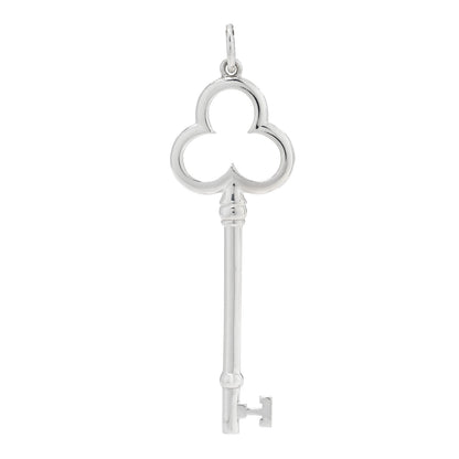 Tiffany Sterling Silver Large Trefoil Key Pendant 1 of 3