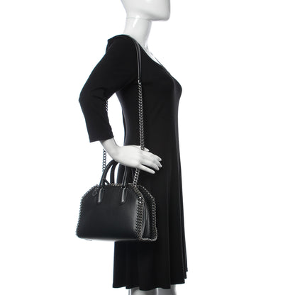 Stella McCartney Eco Alter Nappa Mini Falabella Box Top Handle Bag Black 2 of 8