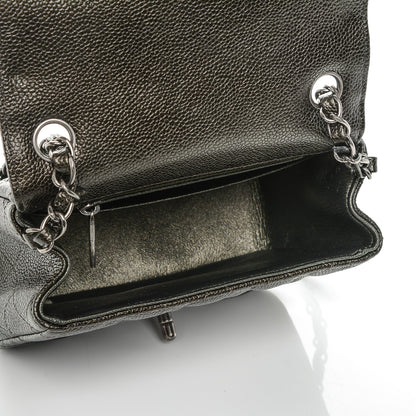 Chanel Caviar Quilted Mini Square Flap Dark Charcoal 5 of 7