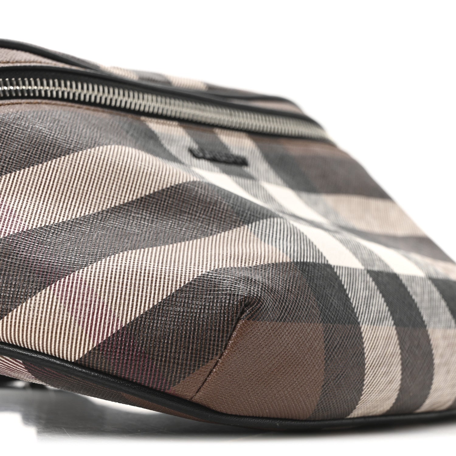 Burberry E-canvas Check Cason Bum Bag Dark Birch Brown 9 of 10