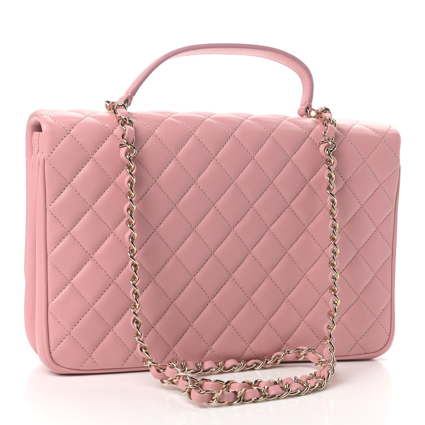 Lambskin Quilted Medium Citizen Chic Flap Pink