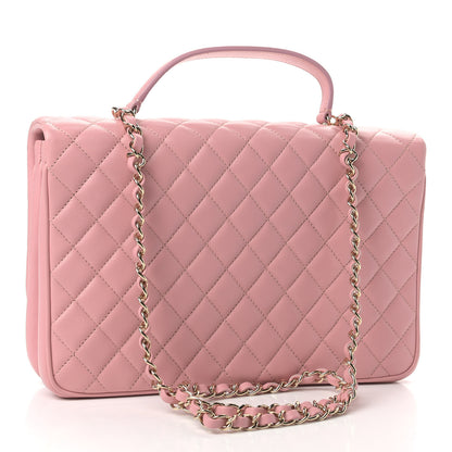 Chanel Lambskin Quilted Medium Citizen Chic Flap Pink 3 of 9