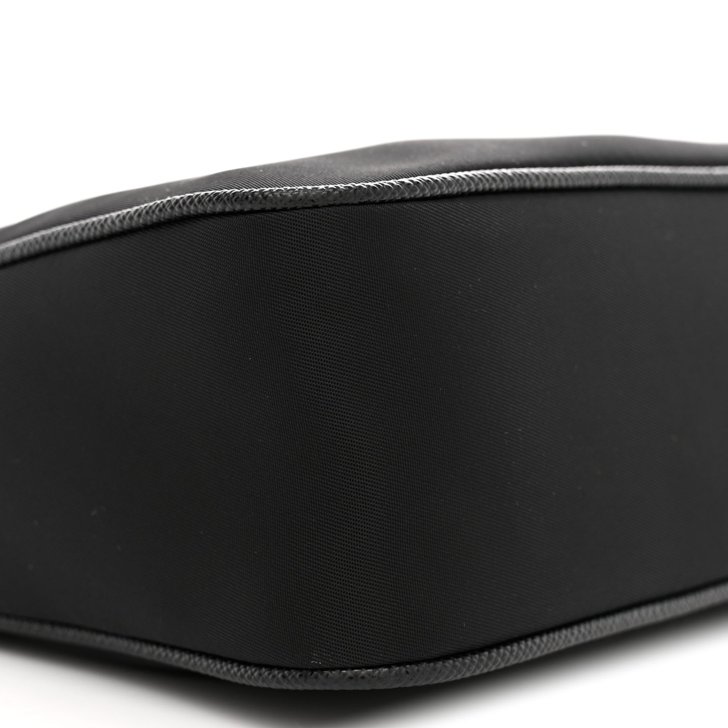Tessuto Nylon Saffiano Mini Re-Edition 2000 Bag Black