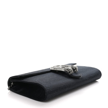 Gucci Grosgrain Satin Small Dionysus Shoulder Bag Black 4 of 9