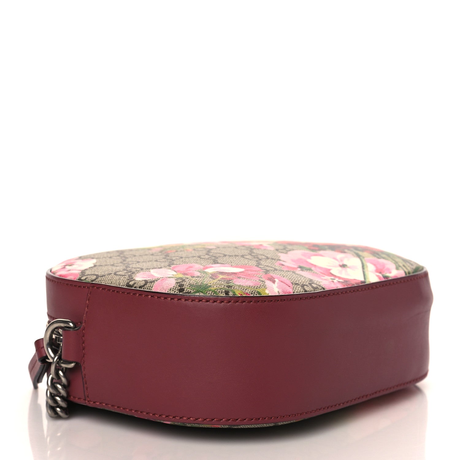 Gucci GG Supreme Monogram Blooms Mini Chain Shoulder Bag Beige Multicolor Dry Rose 4 of 10