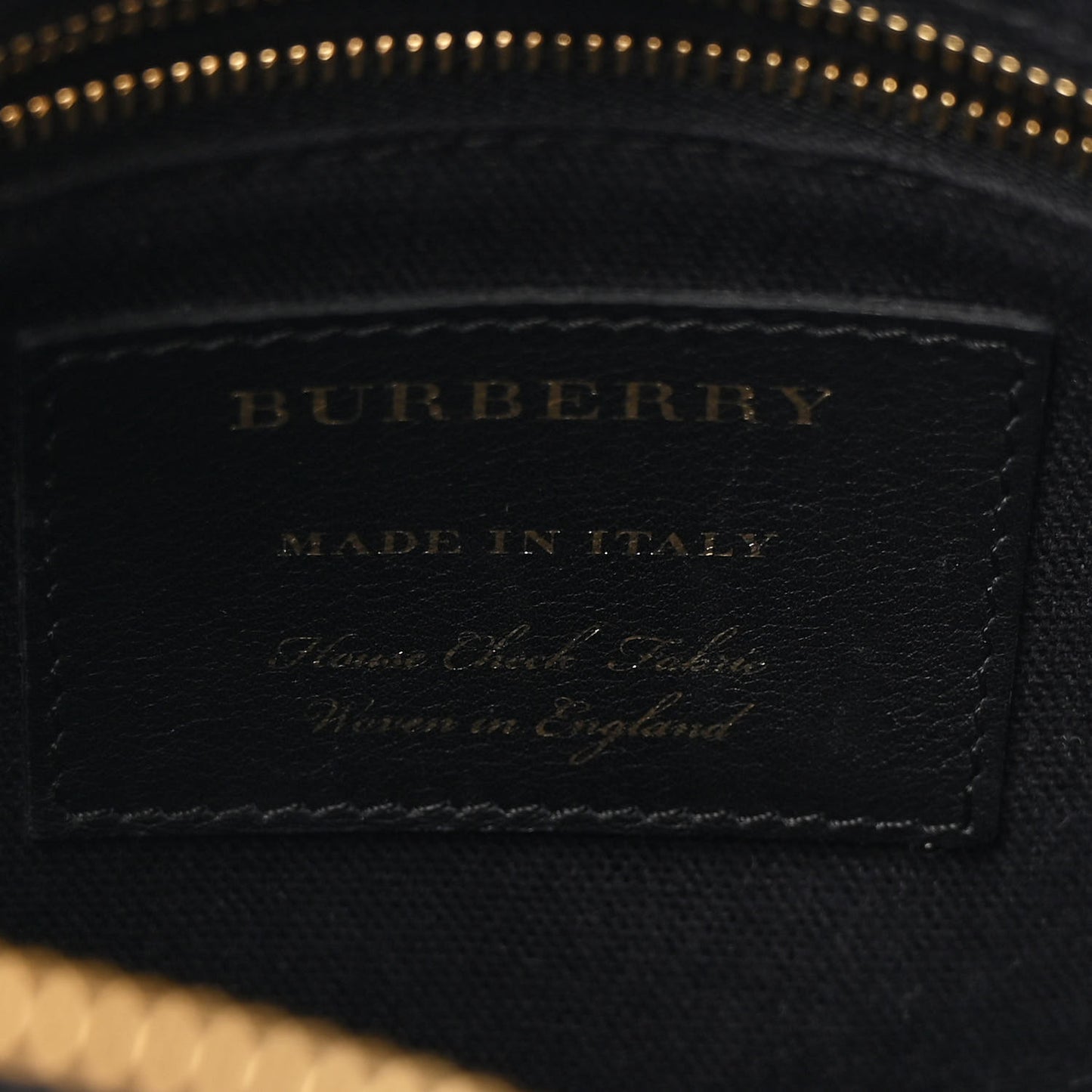 Derby Calfskin House Check Medium Banner Tote Black