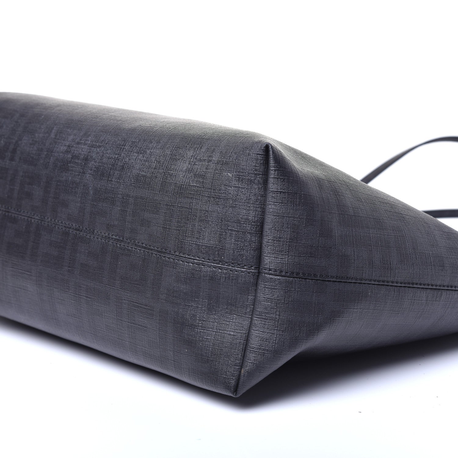 Fendi Zucca Spalmati Medium Roll Tote Black 9 of 12