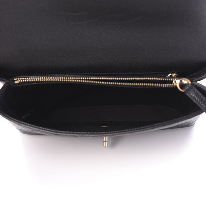 Chanel Grained Calfskin Small Stitched Flap Black 4 of 10