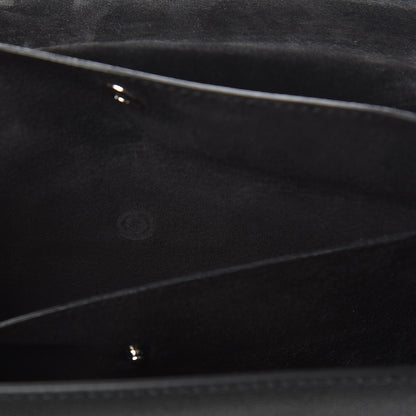Alexander McQueen Grained Calfskin Medium Insignia Flap Black 8 of 10