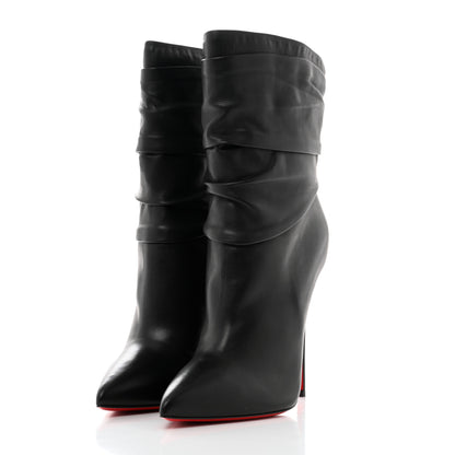 Christian Louboutin Calfskin Ishtar 120 Booties 37 Black 3 of 9