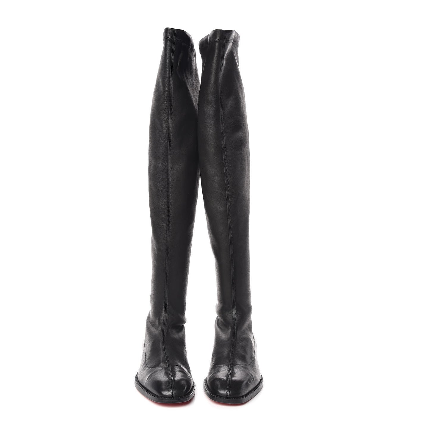Nappa Theophila Stretch Knee High Boots 39.5 Black