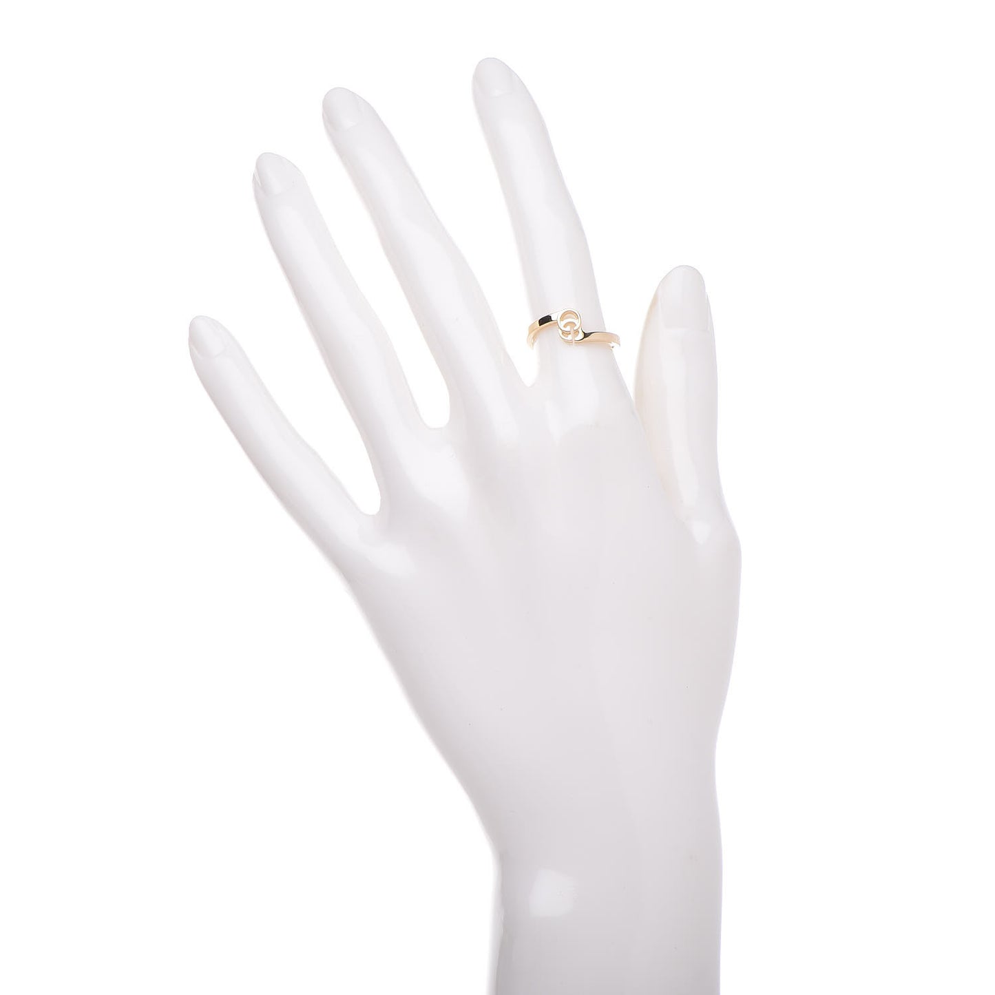 18K Yellow Gold Running G Ring 50 5.25