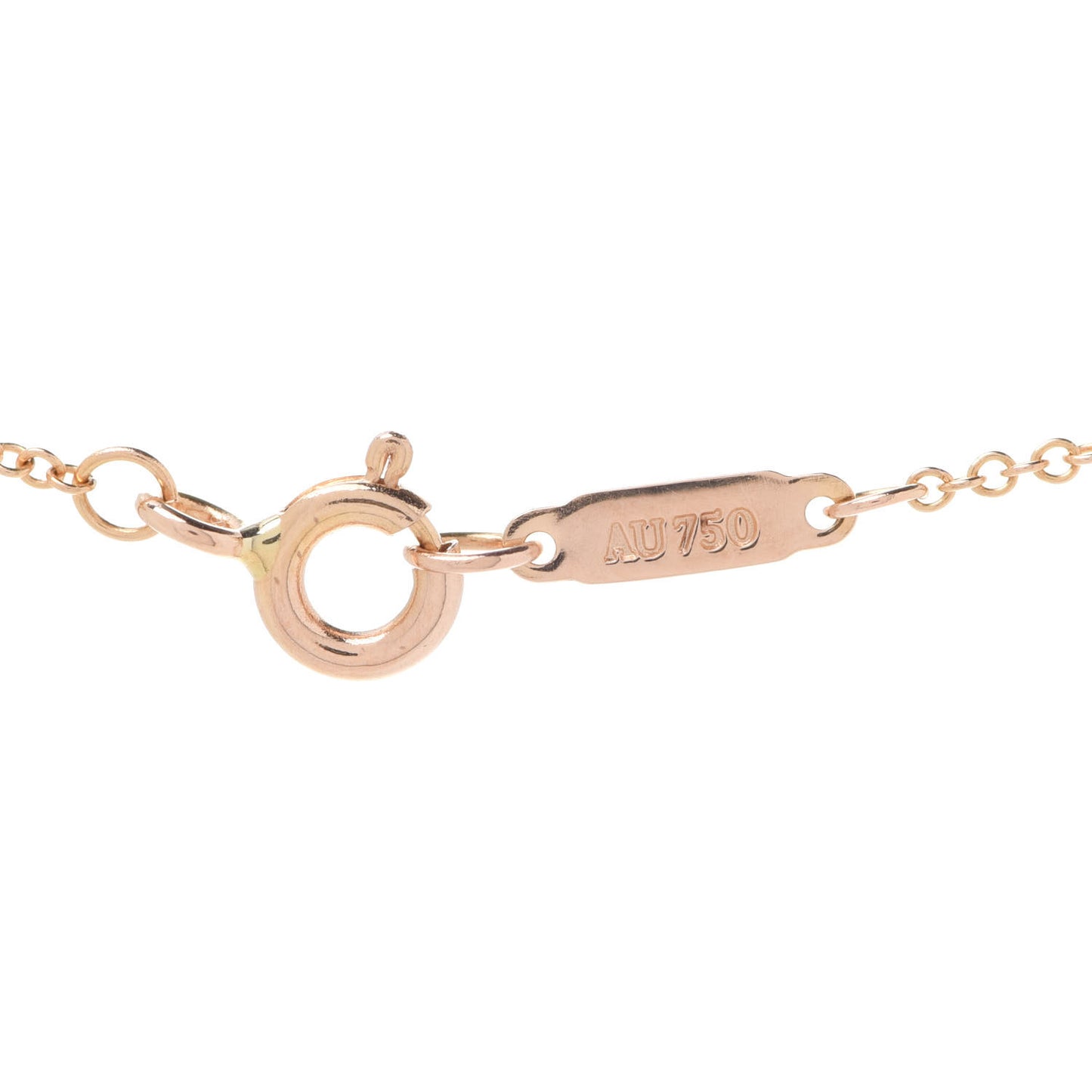 18K Rose Gold Diamond Arrow Pendant Necklace