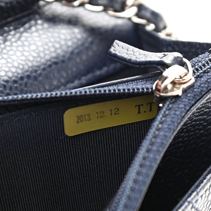 Chanel Caviar Quilted Wallet On Chain WOC Navy 6 of 14