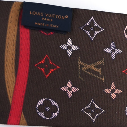 Louis Vuitton Silk Monogram Up And Away Bandeau Red 3 of 3