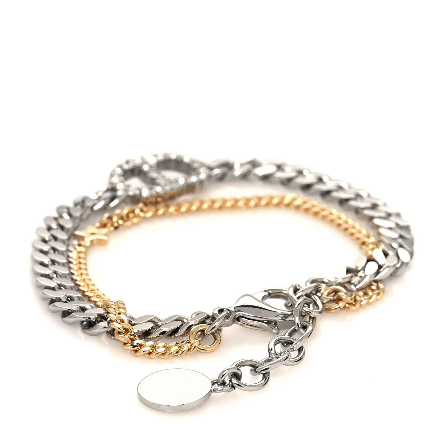 Crystal CD Bracelet Silver Gold