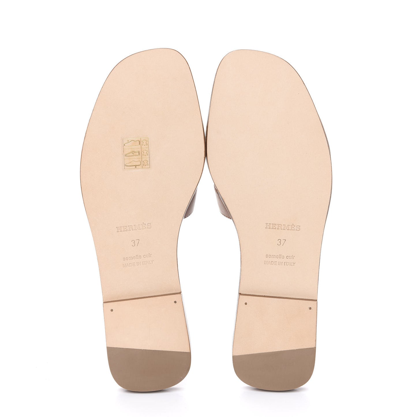 Box Calfskin Oran Sandals 37 Gold