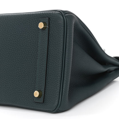 Hermes Togo Matte Alligator Birkin Touch 30 Vert Cypress 10 of 10