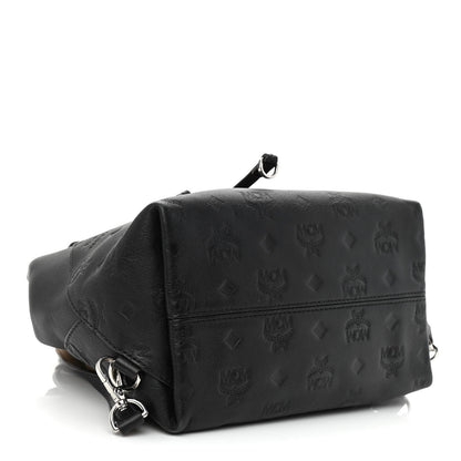 MCM Calfskin Ottomar Monogram Essential Backpack Black 4 of 14