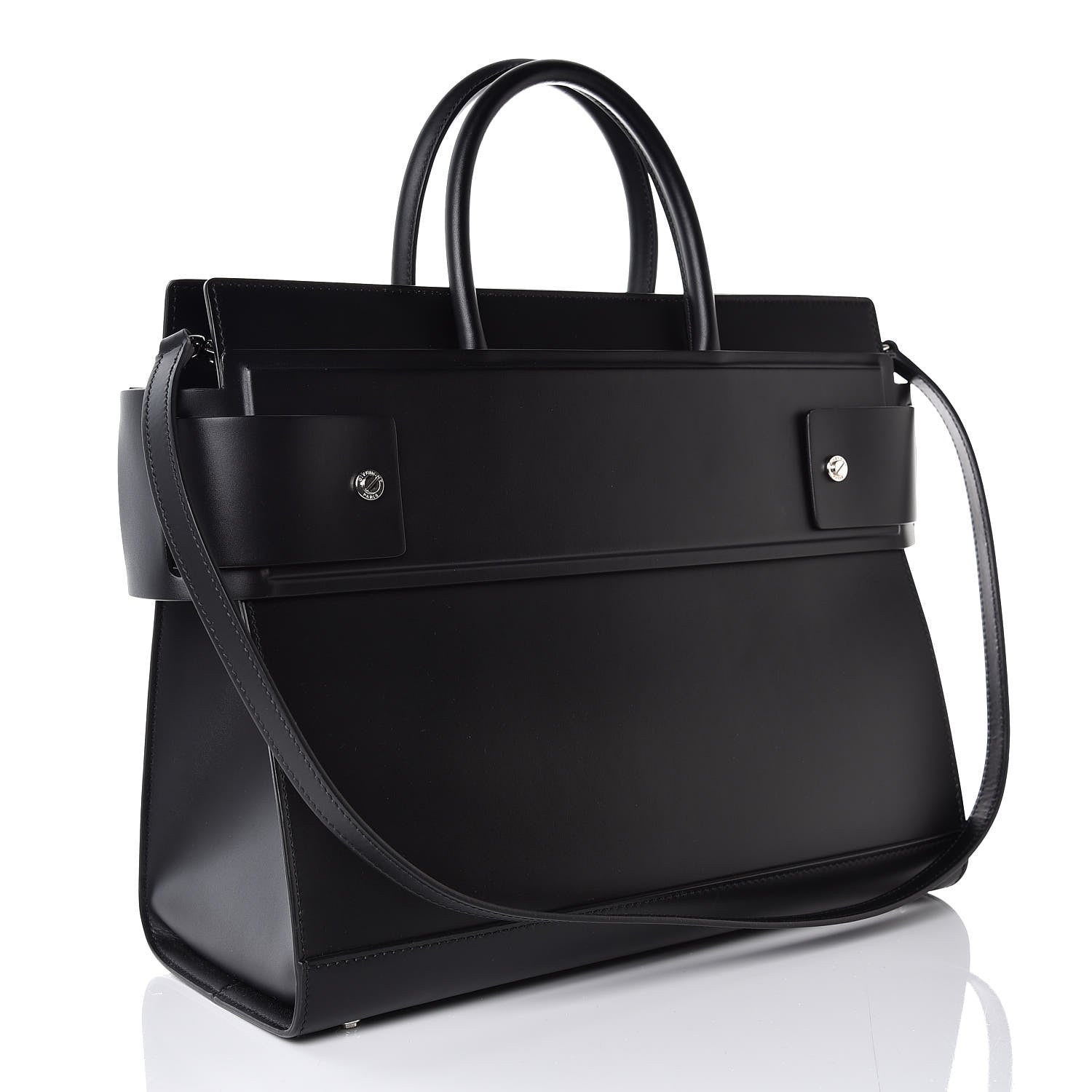 Givenchy Smooth Calfskin Medium Horizon Satchel Black 4 of 7